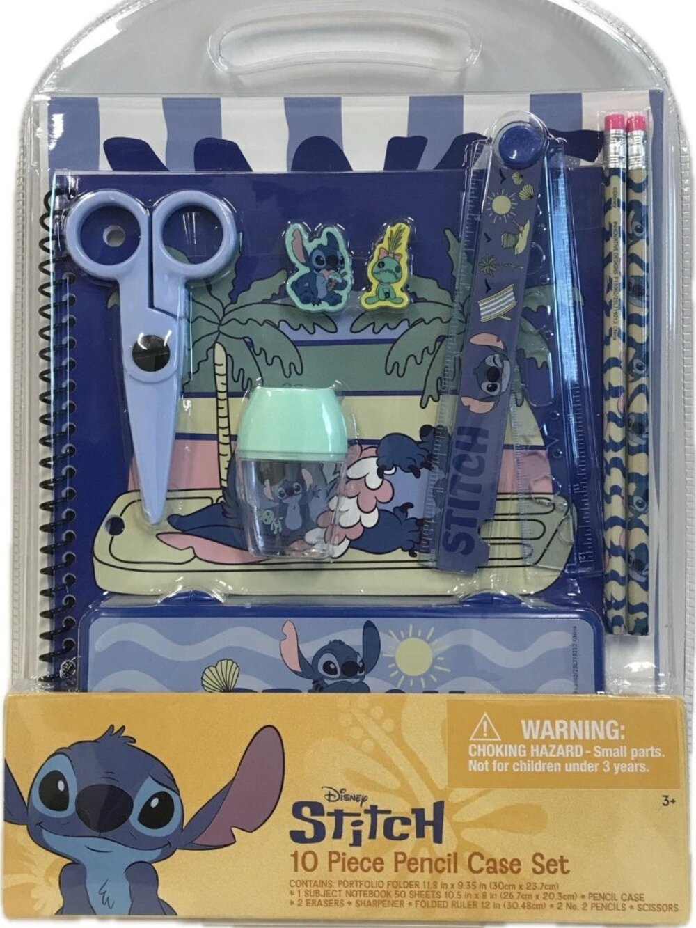 Stationery Set - Disney Lilo & Stitch Value Pack 10pcs Study Pencil Case Set NWT
